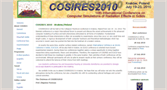 Desktop Screenshot of cosires.confer.uj.edu.pl