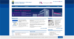 Desktop Screenshot of matinf.uj.edu.pl