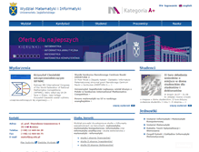 Tablet Screenshot of matinf.uj.edu.pl
