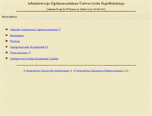 Tablet Screenshot of adm.uj.edu.pl