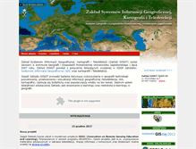 Tablet Screenshot of gis.geo.uj.edu.pl
