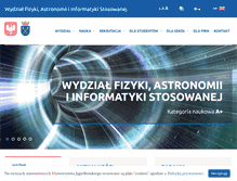 Tablet Screenshot of fais.uj.edu.pl