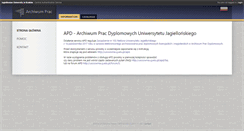 Desktop Screenshot of apd.uj.edu.pl