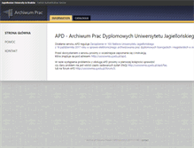 Tablet Screenshot of apd.uj.edu.pl