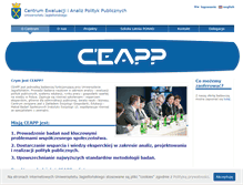 Tablet Screenshot of ceapp.uj.edu.pl