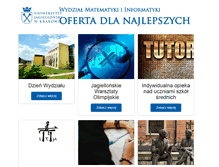 Tablet Screenshot of dw.matinf.uj.edu.pl