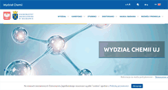Desktop Screenshot of chemia.uj.edu.pl