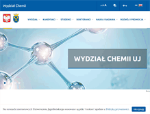 Tablet Screenshot of chemia.uj.edu.pl