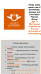 Mobile Screenshot of physics.uj.ac.za