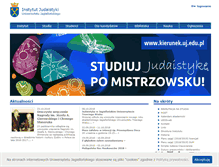 Tablet Screenshot of judaistyka.uj.edu.pl