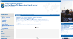 Desktop Screenshot of geo.uj.edu.pl