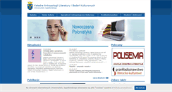Desktop Screenshot of antropologia.polonistyka.uj.edu.pl