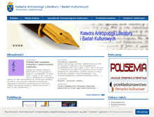 Tablet Screenshot of antropologia.polonistyka.uj.edu.pl