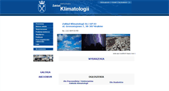 Desktop Screenshot of klimat.geo.uj.edu.pl