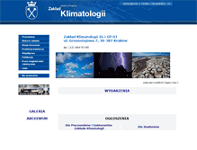Tablet Screenshot of klimat.geo.uj.edu.pl